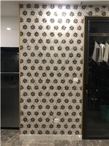 Flower Mosaic Wall Tile