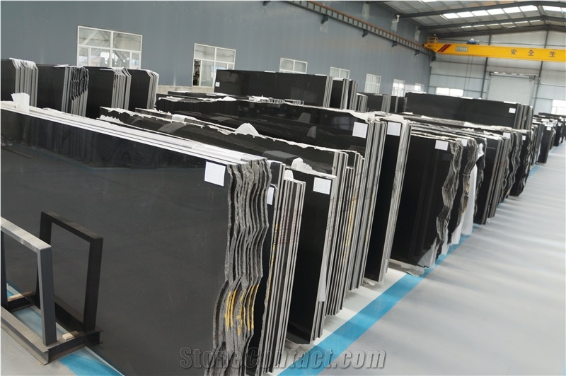 A Grade Shanxi Black Granite Quarry Owner - Factory Slab