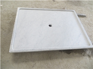 Bianco Carrara Marble Shower Tray, Bathroom Bases