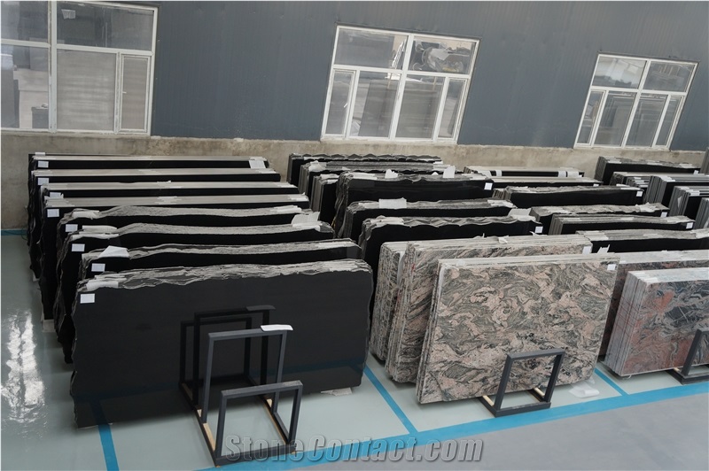 China Absolute Shanxi Black Granite Custom Kitchen Countertop Polished