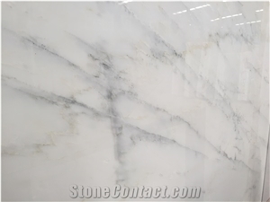 China Bianco Carrara White Marble Slab, Floor Pattern Tile