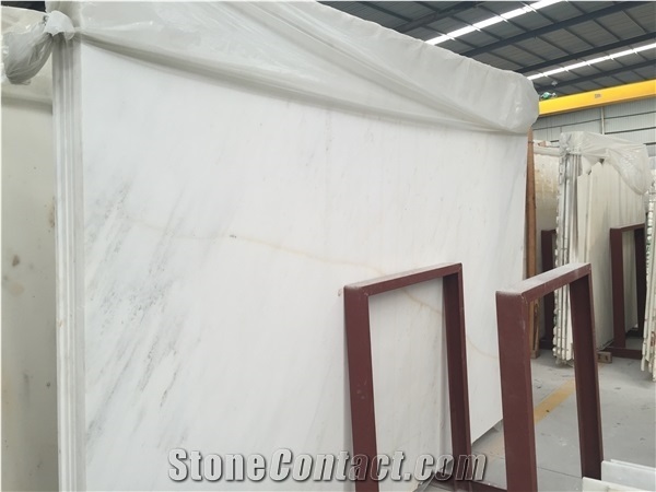 China Bianco Carrara White Marble Slab, Floor Pattern Tile