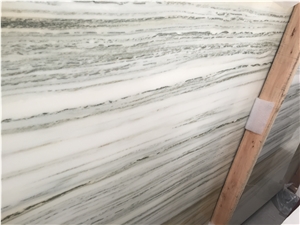 China Ocean Blue Wooden Vein Marble Slab