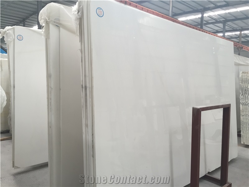 China Oriental White Marble Slab, Wall Cladding