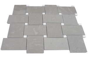 Cinderella Grey Marble Mosaic Tile Z Shaped Wall Panel