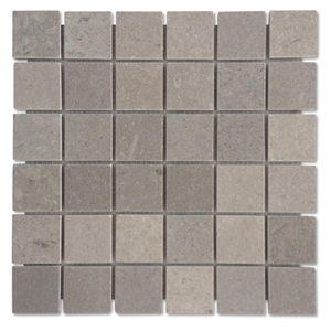 Cinderella Grey Marble Mosaic Tile Z Shaped Wall Panel