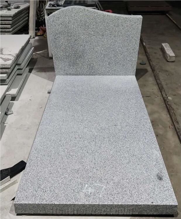 G603 Grey Granite Monolith Moument, Padang Light Sesame Gray Tombstone