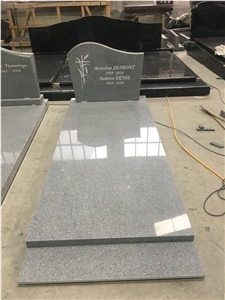 G603 Grey Granite Monolith Moument, Padang Light Sesame Gray Tombstone