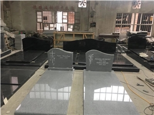 G603 Grey Granite Monolith Moument, Padang Light Sesame Gray Tombstone