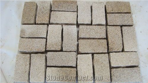 Grey Granite Cobble Stone, Cube Stone