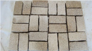 Grey Granite Cobble Stone, Cube Stone