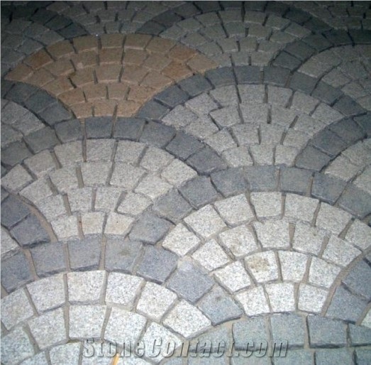 Grey Granite Cobble Stone, Cube Stone