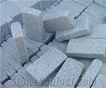 Grey Granite Cobble Stone, Cube Stone