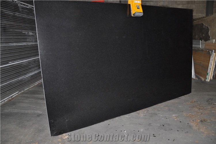 Honed China New Shanxi Absolute Black Granite Tile