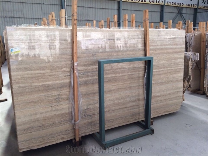 Italy Travertine Silver Slab Polished Lobby Floor