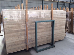 Italy Travertine Silver Slab Polished Lobby Floor
