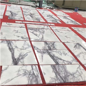 Milas Lilac Dark Marble Tile Translucent Recetion Desk Panel