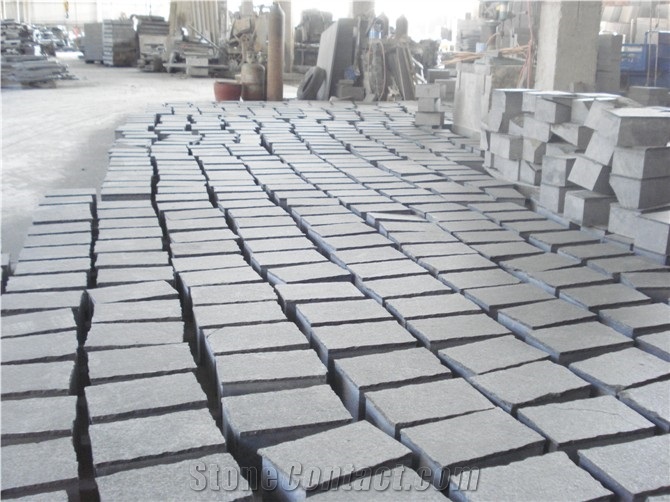 New G684 Black Granite Cube Stone Garden Pavers