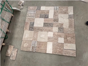 Persian Travertine Split Brick Cube Stone Pavers Persian Travertine Split Brick Cube Stone Pavers