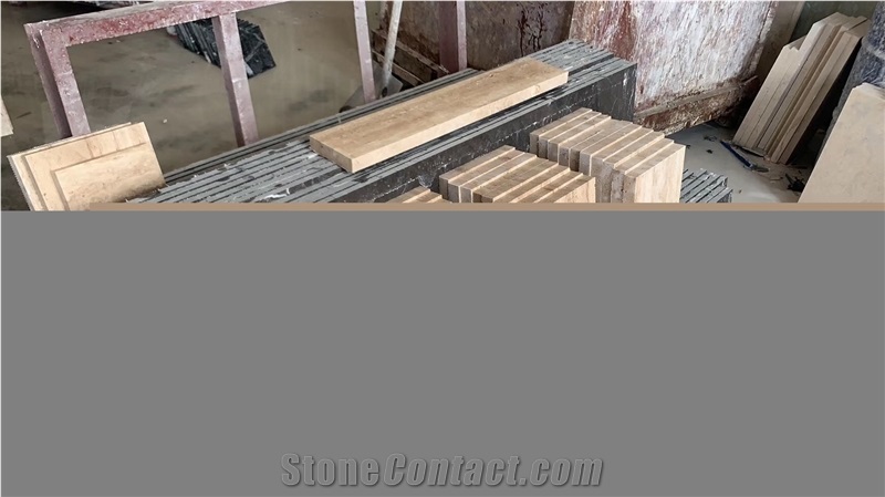 Persian Travertine Split Brick Cube Stone Pavers