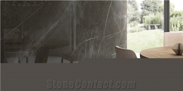 Pietra Grey Marble Kitchen Countertop / Island Top