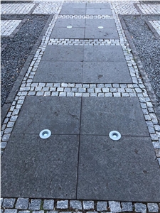 Basalt Stone Slabs & Tiles, India Black Basalt
