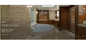 Cappuccino Onyx Yacht Bathroom Decoration