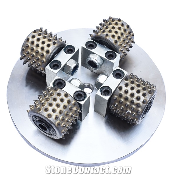 Hot Sale 99 Spike 200mm Plate Rotary Bush Hammer