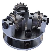 Pyramid Teeth Double Layer Grinding Bush Hammer