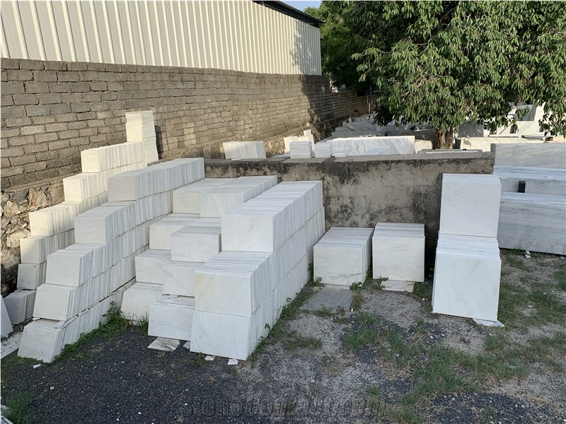 Amba White Marble Tiles