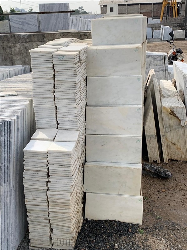 Amba White Marble Tiles