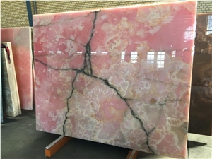Pink Onyx Stone Slab