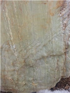 Green Onyx Unshaped Blocks, Iran Light Green Onyx Rough Blocks