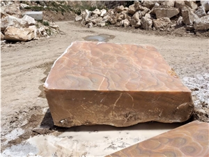 Orange Onyx Unshaped Block, Onyx Rough Blocks