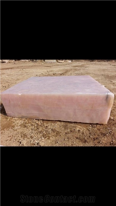 Persian Pink Onyx Block, Iran Pink Onyx