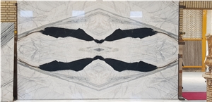 Sayman Crystal Marble Slabs & Tiles, Panda White Marble Slabs