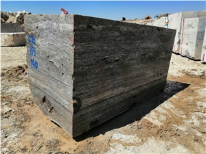 Silver Dark Travertine Blocks