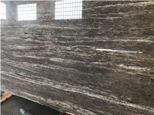 Silver Dark Travertine Blocks