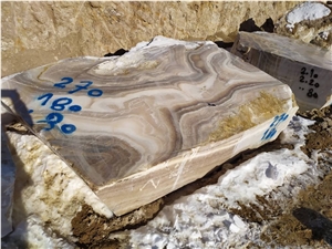 Smoky Grey Onyx Slabs, Iran Grey Onyx