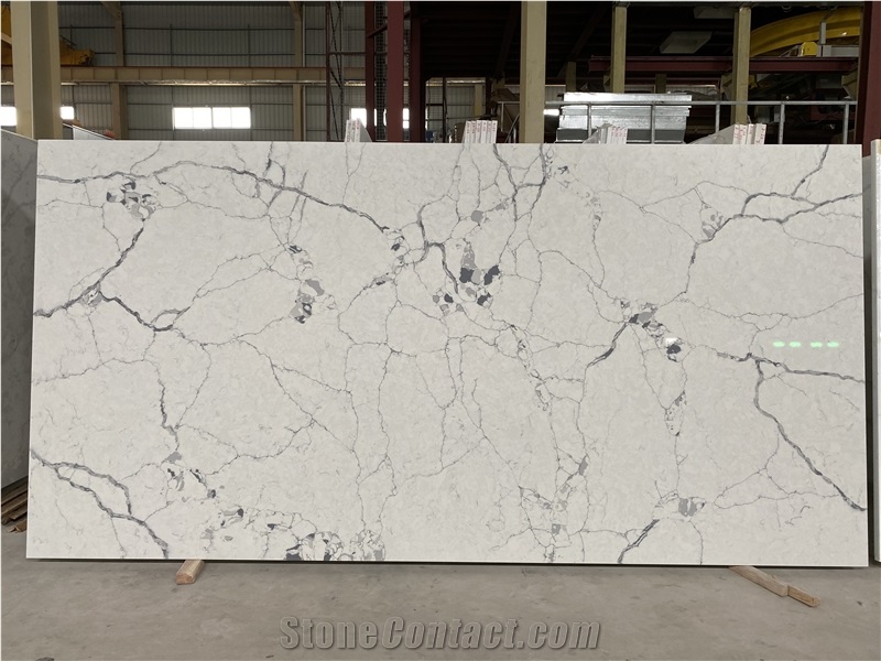 Snow White Quartz Slab, Quartz Surface
