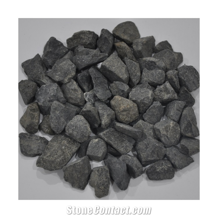 Good Quality Gs-008 Basalt Black Gravel Stone