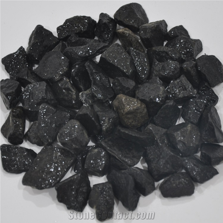 Good Quality Gs-008 Basalt Black Gravel Stone