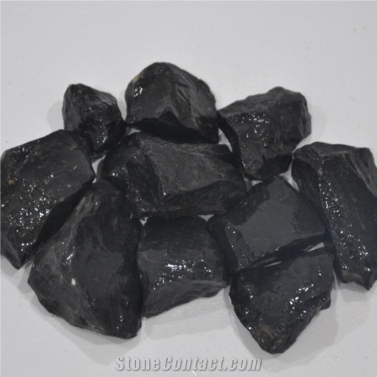 Good Quality Gs-008 Basalt Black Gravel Stone