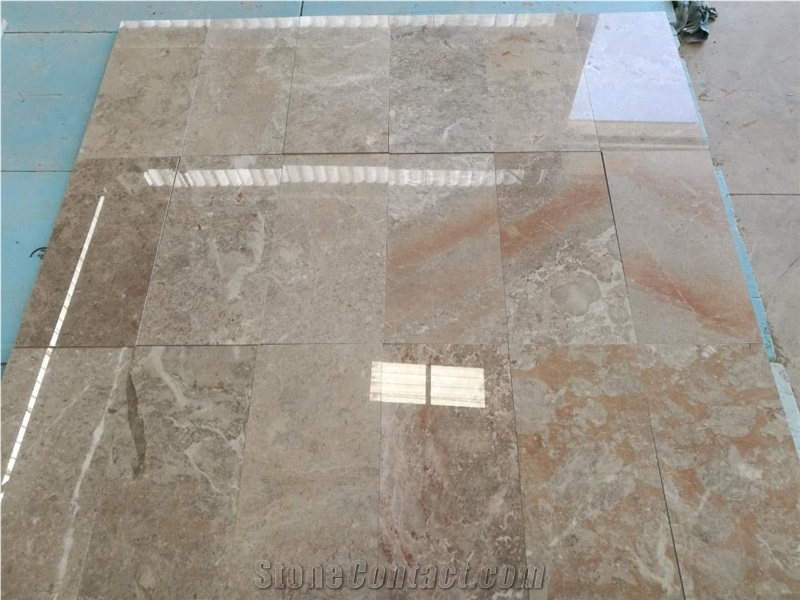 Natural Omani Marble Elegant Pink Slabs and Tiles, Elegant Grey Tiles and Slabs