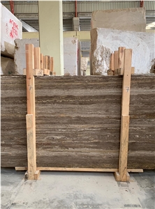 Dark Silver Travertine Slabs