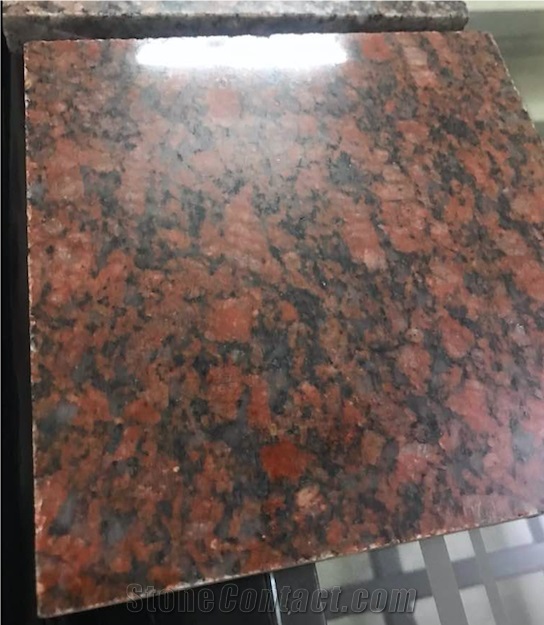 Indipure Red Granite Blocks, Ruby Red Granite Block