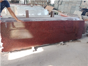 Indipure Red Granite Blocks, Ruby Red Granite Block