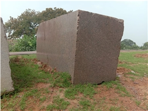 Indipure Red Granite Blocks, Ruby Red Granite Block