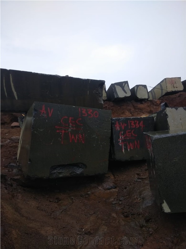 Mp Black Granite, Dolerite Black Granite Block