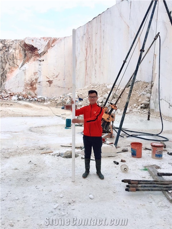 Vietnam White Marble Blocks, Crystal White Marble Block